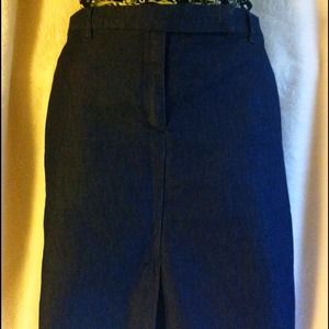 ❤Fun Dark Blue Knee Length Denim Skirt!