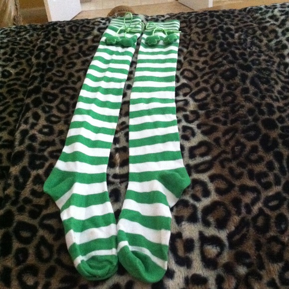 St.patricks day knee high socks