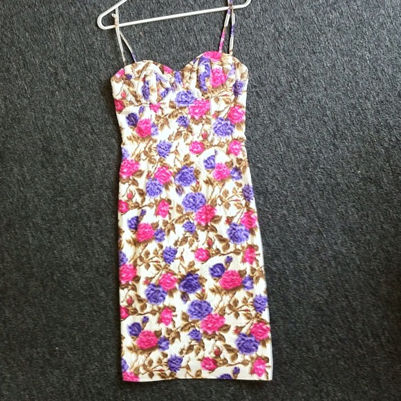 Milly of New York Floral Bustier Dress