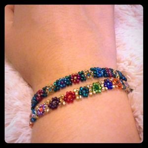 Two Colorful Beaded Bracelets