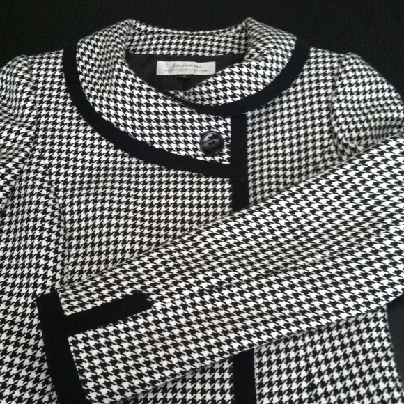 Tahari houndstooth jacket