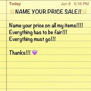 Continued Name Your Price Sale! Hurry!