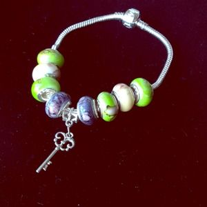 Crystal Iris Design Bracelet