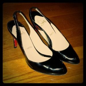 Christian louboutin sling back heels
