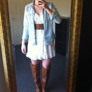 SOLD American Rag Macy's White Lace Dress Medium