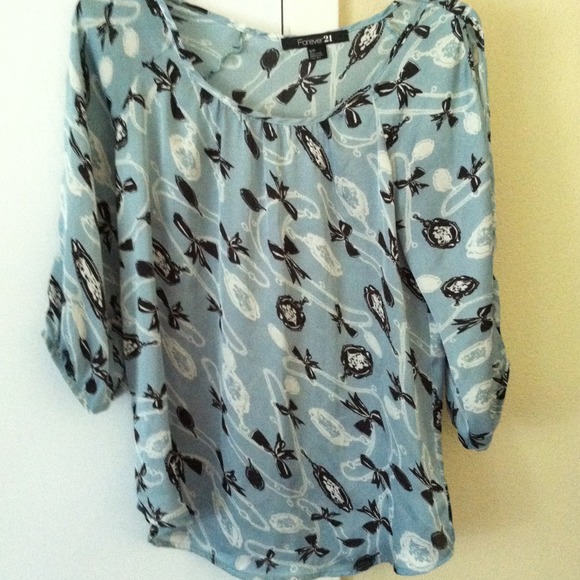 Forever 21 silky shirt