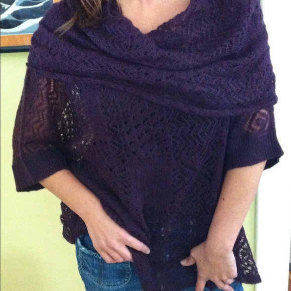 Nine West soft, open knit, cowl neck sweater
