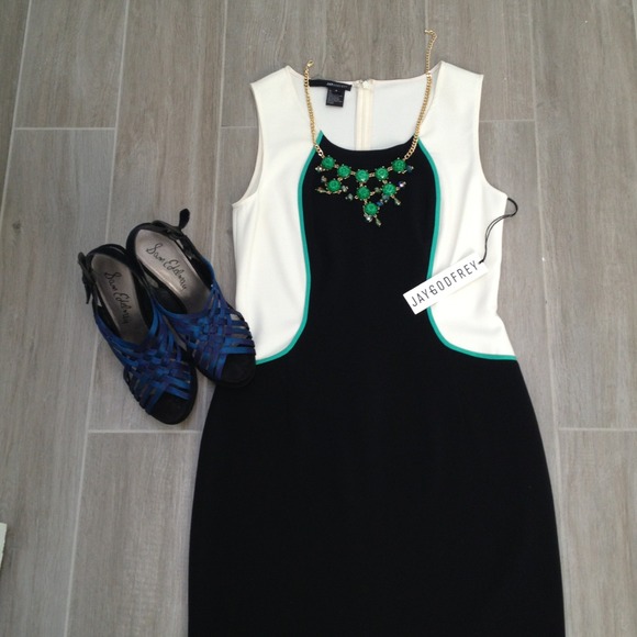 NWT Jay Godfrey Colorblock Dress - Picture 1 of 3