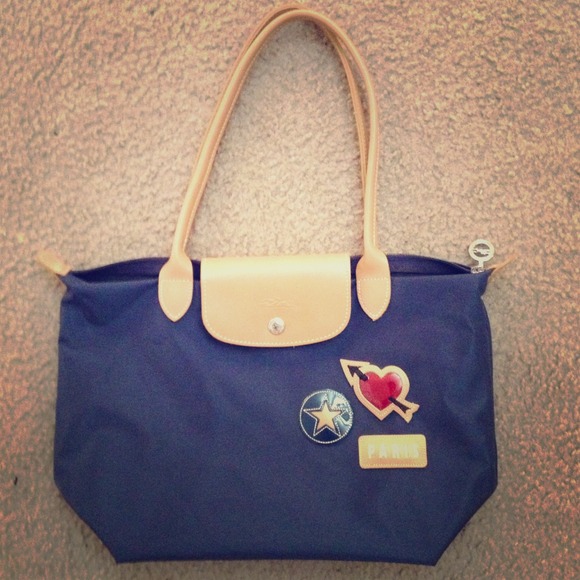 Longchamp Medium Le Pliage Bag w Tag and details