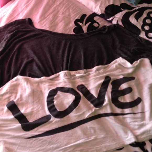 Bundle of 2 half shirts.