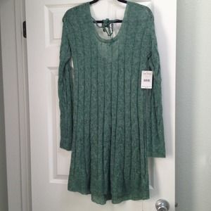 NWT Sheer Knit Free People Sweater Dress