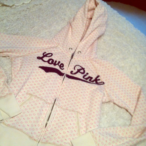 Victoria's Secret pink hoodie full zip
