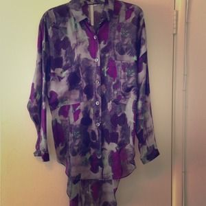 Rachel By Rachel Roy watercolor blouse