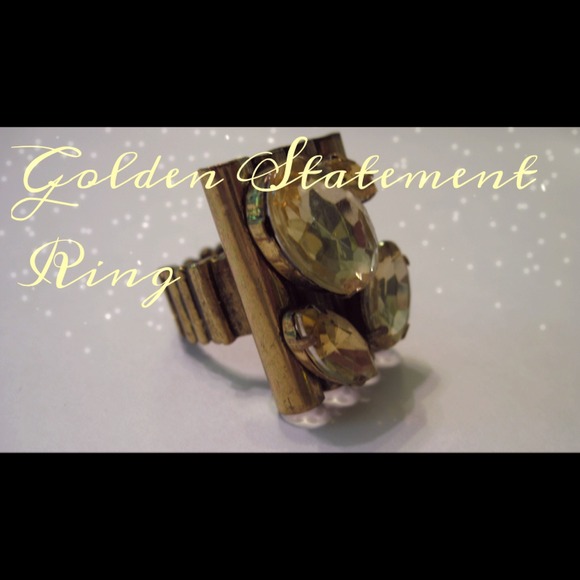 Golden Statement Ring