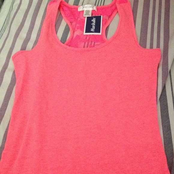 Pink Razor Back tank top