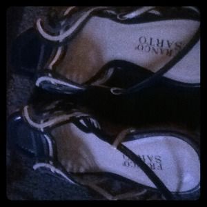 Blue Franco Sarto sandal heels