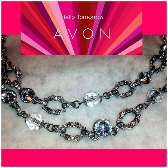 ⚠️SOLD⚠️Diamond and beaded two strand necklace - Picture 3 of 3