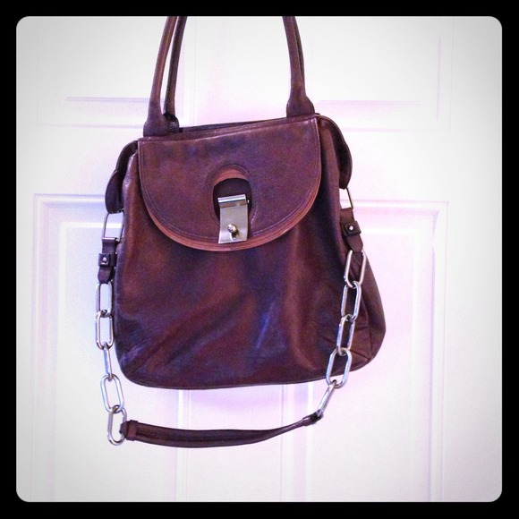 Marc Jacobs chain cross body's dark plum