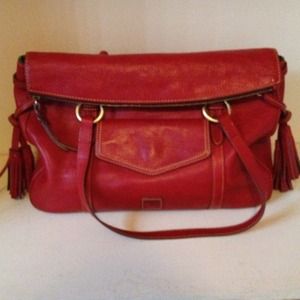 Dooney Bourke Red Leather Handbag