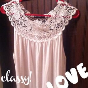 Reduced-Flattering white tank