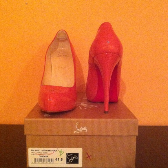 Christian Louboutin Rolando Coral Patent Pump