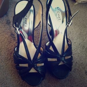 Michael Khors black leather