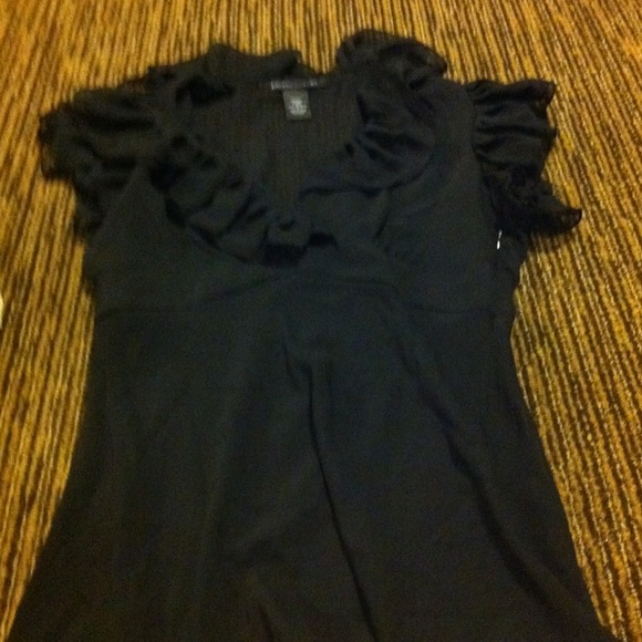 Sold in bundle Pierre Cardin sheer ruffle top