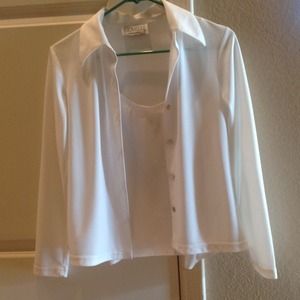 White Blouse With Cami.