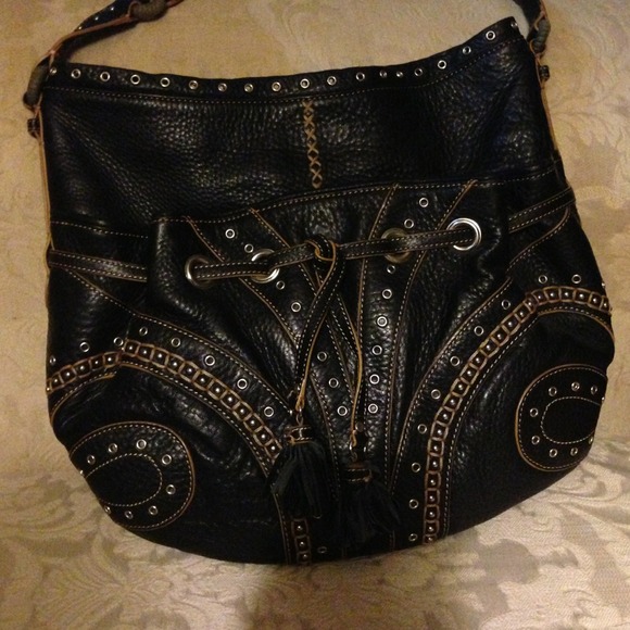 Cole Haan black leather bag