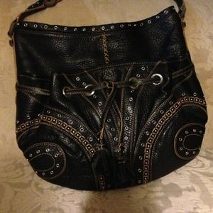 Cole Haan black leather bag