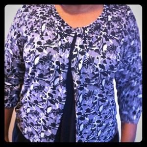 Black & Grey cardigan.