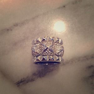 Juicy Courure pyramid cocktail ring brand new!