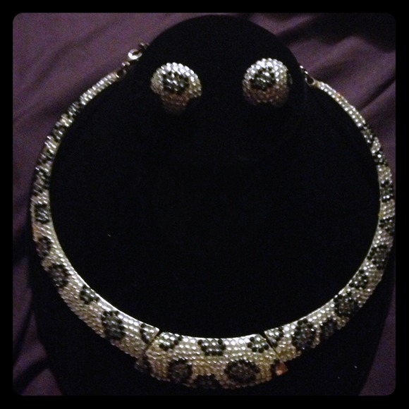 Necklace and earrings