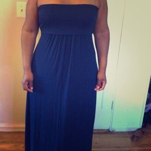 Navy blue tube dress