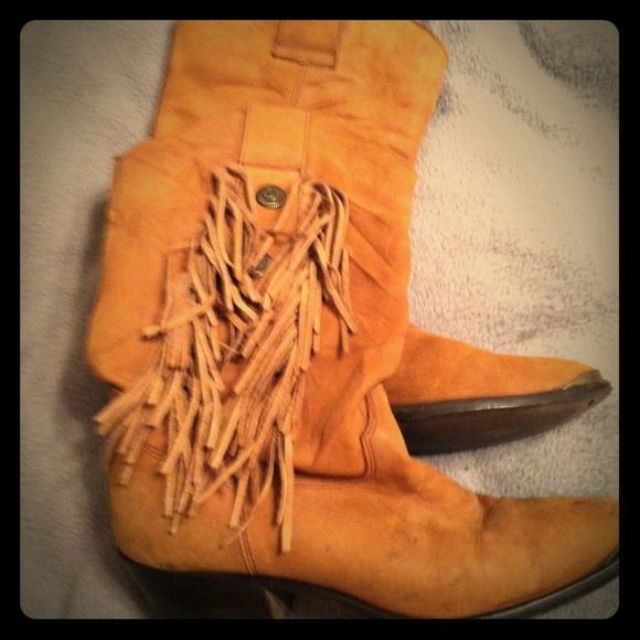 Urban Outfitters Boots - Vintage fringe cowboy boots
