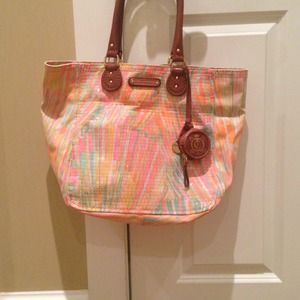 Juicy couture tote bag with built in coin purse