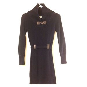 Dark Blue Sweater Dress