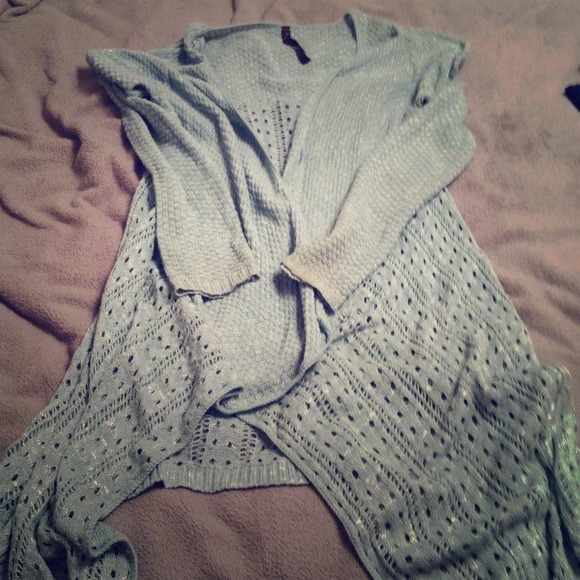RESERVED Mint/seafoam green open cardigan