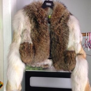 ‼️reduced‼️Auth coyote/raccoon fur coat