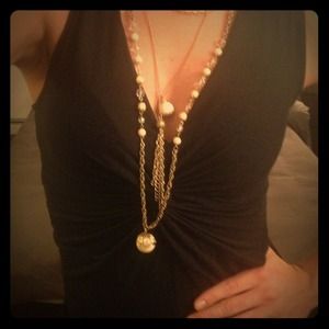 Vintage style gold necklace