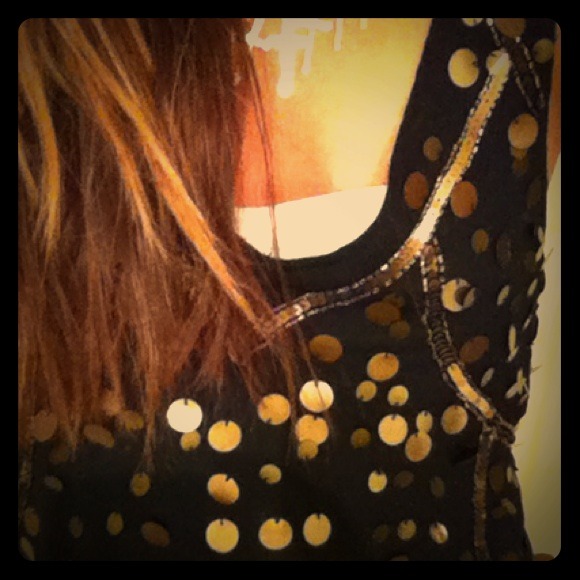 🚫SOLD🚫Black SEQUIN tank