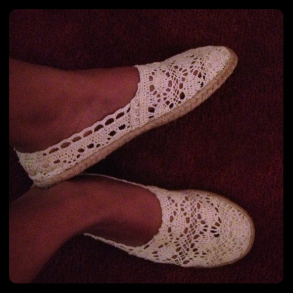 Brand New Crochet Cotton Slip Ons