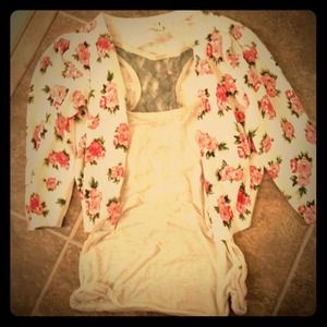 Floral cardigan
