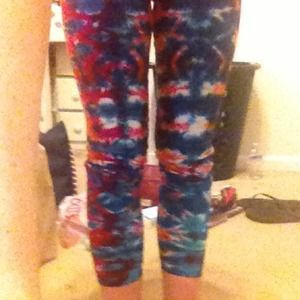 One of a kind tie dye leggings