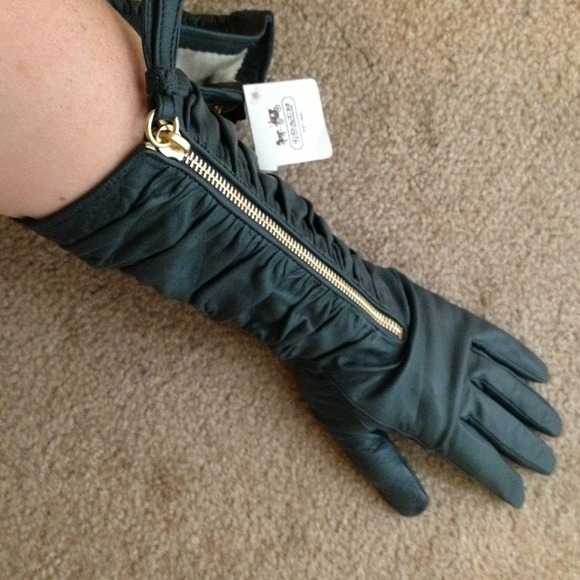 HOST PICK 3/11 Coach soft leather & silk gloves - Picture 4 of 4