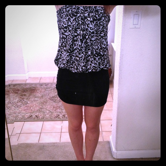 Strapless Cheetah Dress - Picture 1 of 3