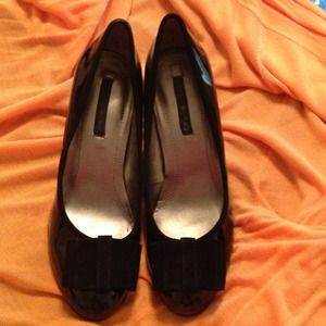 Black patent Bandino 3 inch pump