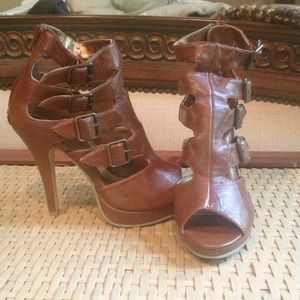 **RESERVED** Brown Gladiator Heels