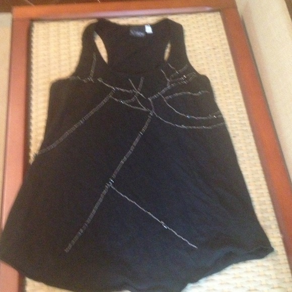 **RESERVED** Embellished Racer Back Top