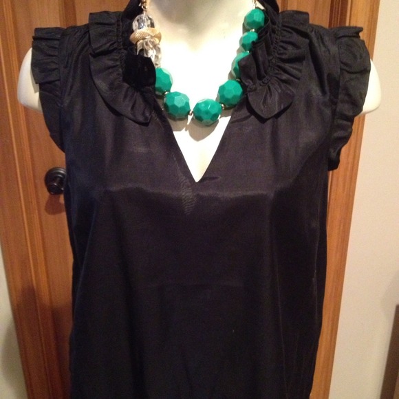 SOLD! Gorgeous Black top from The LOFT